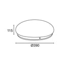 Cindy - Plafoniera a LED rotonda per interni - 24W - 2750 Lumen rif. CCT (400831)