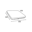 Sharon - Plafoniera a LED quadrata per interni - 18W - 2000 Lumen (400911)