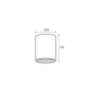 Gaia - Faretto in gesso - GU10 (400970)