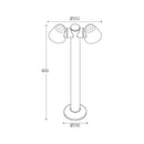 Zoe - Paletto da giardino con doppia lampada - 2xGU10 (401031)