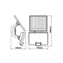 Vera - Proiettore solare compatto - Con sensore di movimento - 12W (401064)
