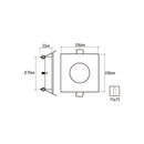 Gioia - Faretto da incasso IP65 - GU10 (401093)