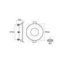 Penelope - Faretto da incasso IP65 - foro 72 - GU10 (401092)