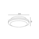 Roberta - Plafoniera a LED rotonda - 48W - 4320 Lumen (401132X)