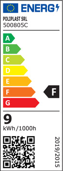 Lampada Spot LED GU10 9W 110° 3000 / 4200 / 6500 K – Poliplast