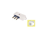 SPINA 90° SALVASPAZIO - Uscita assiale • 2P+T 10A 250V~ (300602)