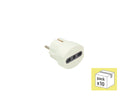 ADATTATORE SCHUKO - Spina Schuko 2P+T 16A • Presa 2P+T 10/16A 250V~ (300616)