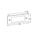 Emilia - Segnapasso da incasso a led (400460)