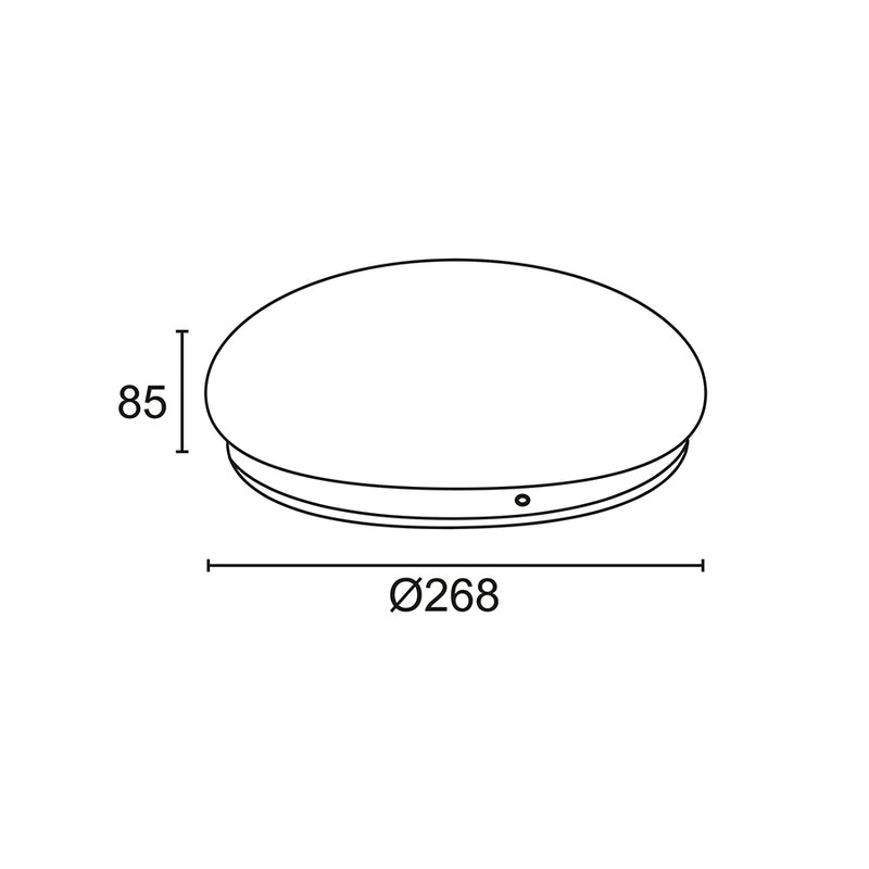 Cindy - Plafoniera a LED rotonda per interni - 12W - 1250 Lumen (400829)