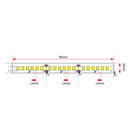 Striscia LED - SMD 2835 - CRI >80 - IP20 - 28W/mt - 3400 Lumen (400925)