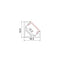 Kit Profilo Angolare in Alluminio 2mt per Strisce LED con Diffusore, Tappi e Clips (400932)