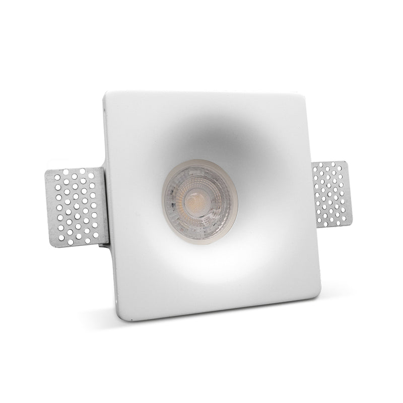 Luna - Faretto in gesso da incasso - 7W LED GU10 (400954)