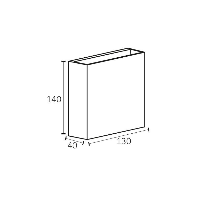 Maricla - Up-Down in Polipropilene per facciate - 6W - 650 Lumen (401015)