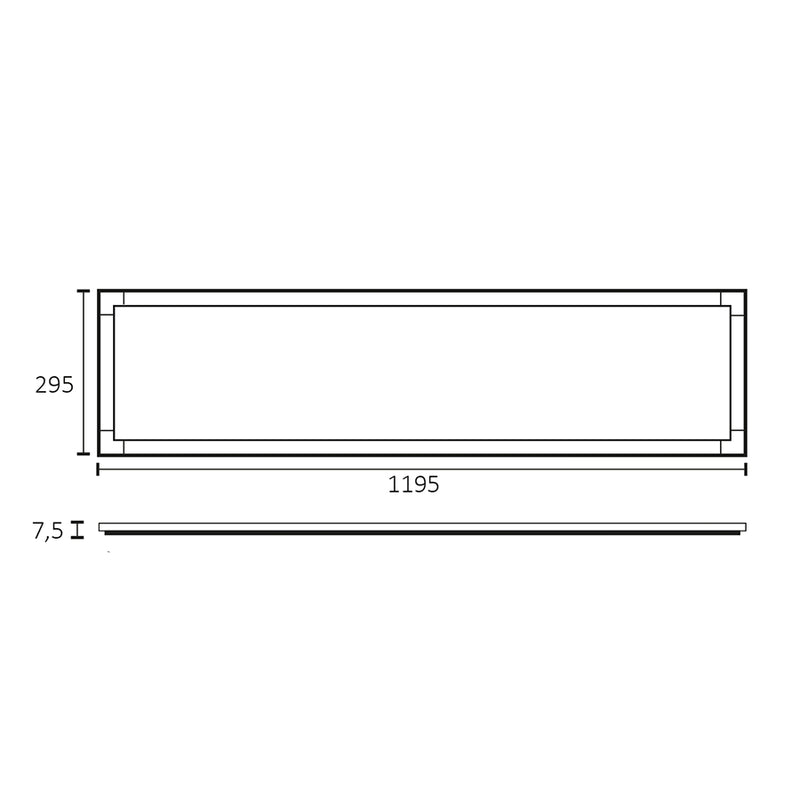 Giordana - Pannello LED 30x120cm - 40W - 4000 Lumen - Tricolor (401047X)