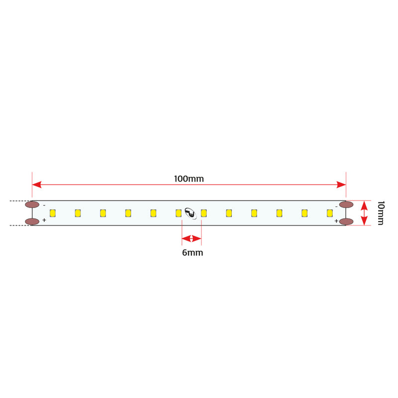 Striscia LED 220-240V~ SMD 2835 - IP65 - 12W/mt - 1200 Lumen (401049)