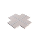 Connettore ad X per Profilo LED in Alluminio con supporto in Gesso e Diffusore – 240x240mm (401067)