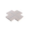 Connettore ad X per Profilo LED in Alluminio con supporto in Gesso e Diffusore – 240x240mm (401067)
