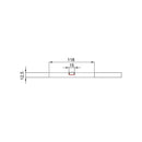 Connettore ad X per Profilo LED in Alluminio con supporto in Gesso e Diffusore – 240x240mm (401067)