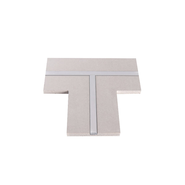 Connettore ad T per Profilo LED in Alluminio con supporto in Gesso e Diffusore – 240x240mm (401068)