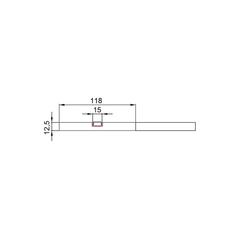 Connettore ad T per Profilo LED in Alluminio con supporto in Gesso e Diffusore – 240x240mm (401068)