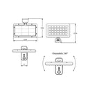 Molly - Lampada solare a parete - con sensore di movimento - 15W - Dual color (401084Z)