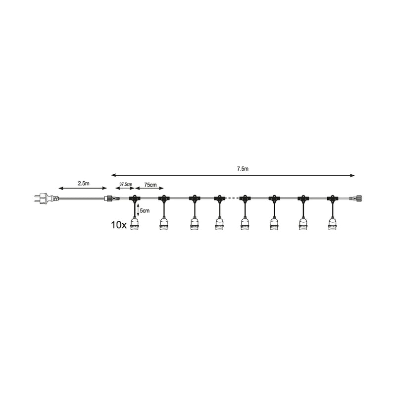 Thea - Cordoniera portalampade (401086)