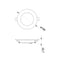 Vanessa - Pannello LED da incasso Ø14,5 cm - 12W - 1200 lm - Tricolor – Poliplast (401107X)