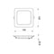 Camilla - Pannello LED da incasso 12x12cm - 9W - 900 Lumen - Tricolor (401110X)