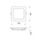 Camilla - Pannello LED da incasso 14,5x14,5cm - 12W - 1200 Lumen - Tricolor (401111X)