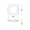 Camilla - Pannello LED da incasso 22,5x22,5cm - 24W - 2400 Lumen - Tricolor (401113X)