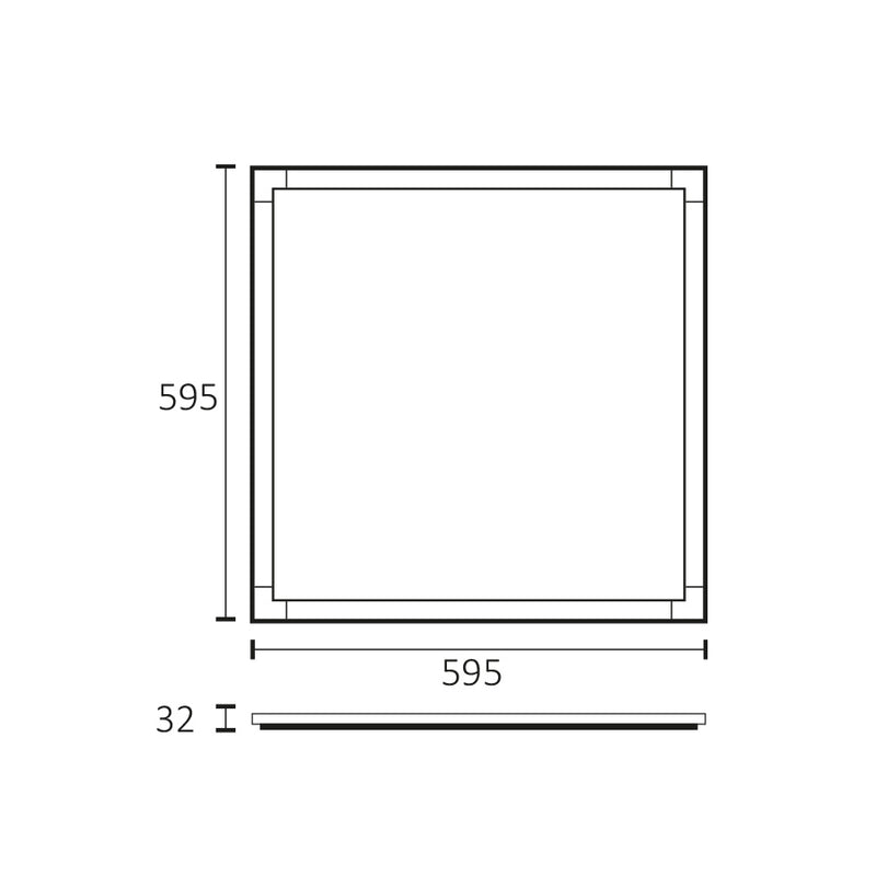 Gemma - Pannello LED 60x60cm - 40W - 5400 Lumen (401123)