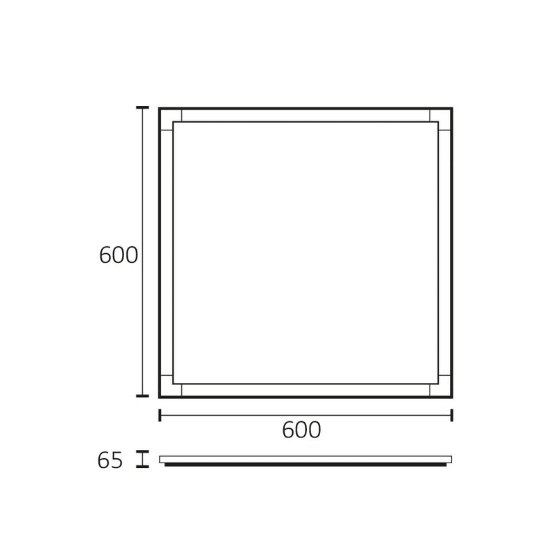 Gemma - Kit cornice per Pannelli LED - varie misure (401125)