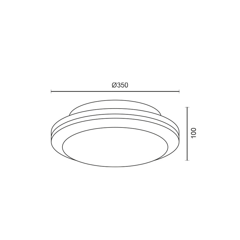Roberta - Plafoniera a LED rotonda - 48W - 4320 Lumen (401132X)