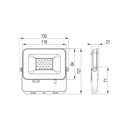 Dafne - Proiettore a led IP65 - 10W - 900 Lumen - Tricolor - (401133)