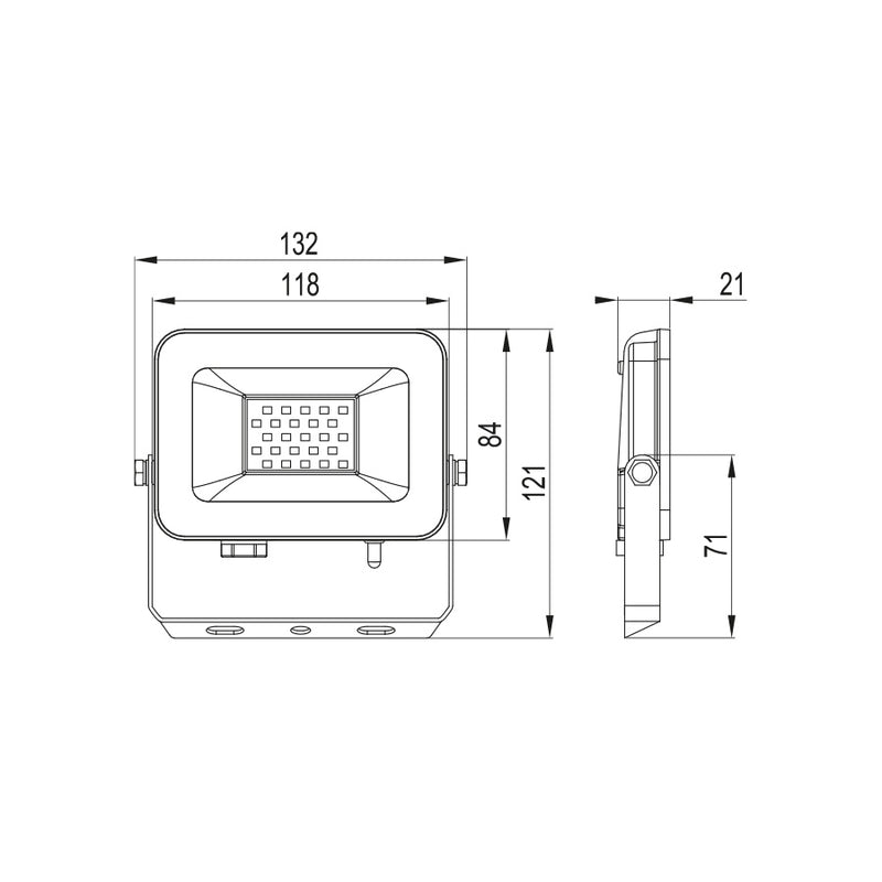 Dafne - Proiettore a led IP65 - 10W - 900 Lumen - Tricolor - (401133)