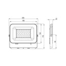 Dafne - Proiettore a led IP65 - 50W - 4600 Lumen - Tricolor - (401136)