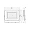 Dafne - Proiettore a led IP65 - 150W - 13500 Lumen - Tricolor - (401138)