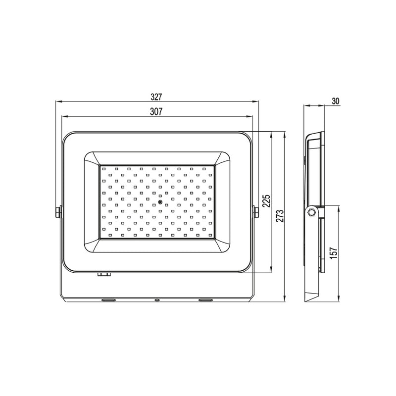 Dafne - Proiettore a led IP65 - 150W - 13500 Lumen - Tricolor - (401138)