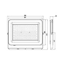 Dafne - Proiettore a led IP65 - 200W - 18100 Lumen - Tricolor - (401139)