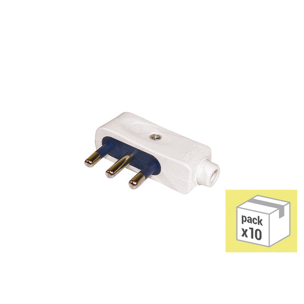 FANTON 80066 Spina Schuko Piatta Salvaspazio Orientabile 2P T 16A Angolare Mod. CLOCK - Foto 9