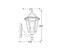 Ginevra - Lanterna esagonale con braccio di sostegno (400400)