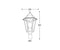 Marcella - Lanterna esagonale con attacco per palo (400414)