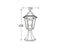 Serena - Lanterna esagonale con base di appoggio (400440)