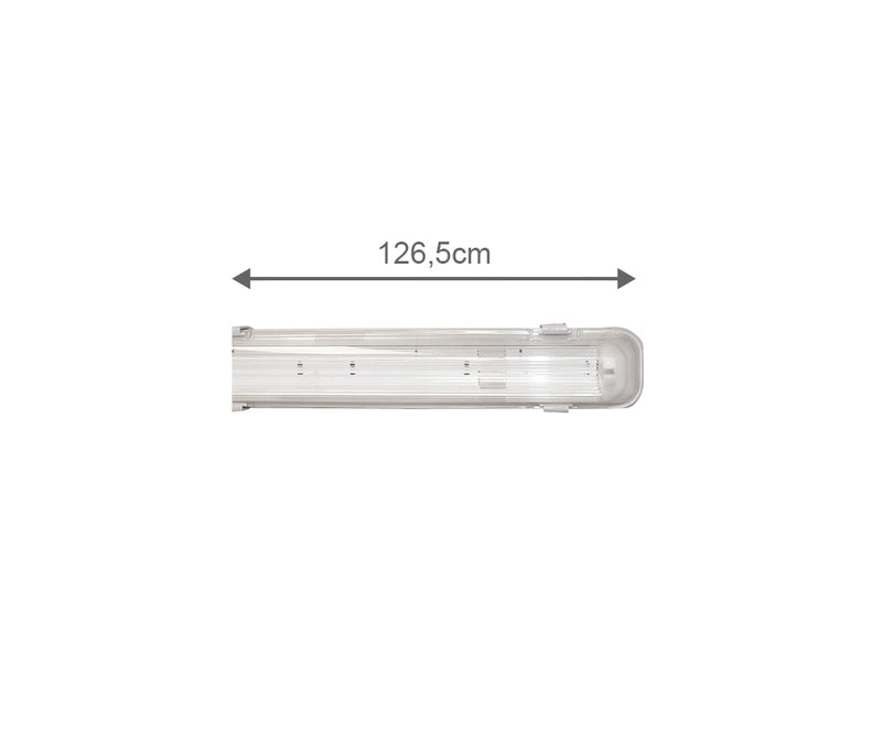 Ofelia - plafoniera stagna IP65 per 1 tubo LED da 120 cm (400755-36LED)