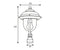 Alfrida - Lanterna per palo (401006)